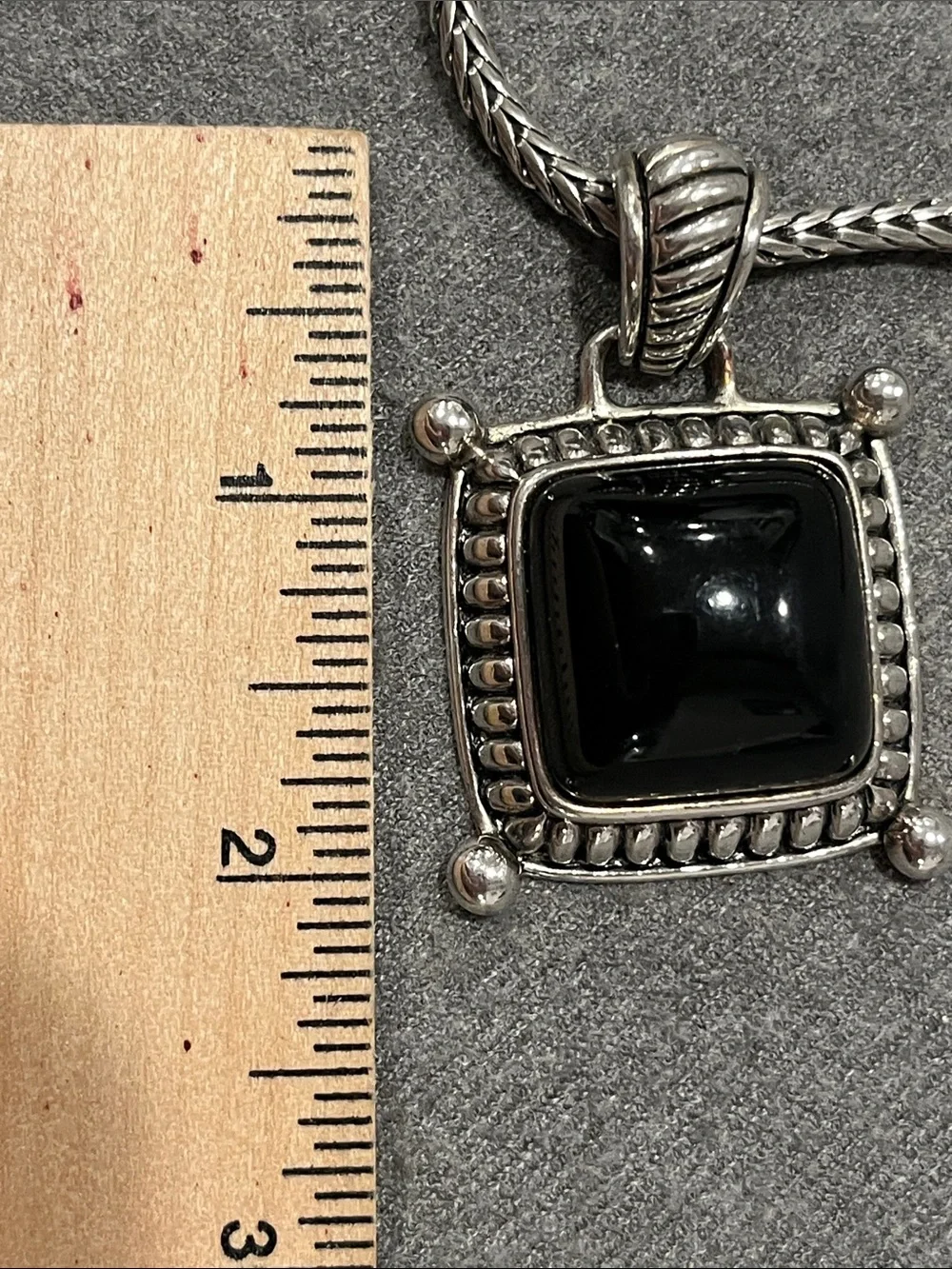 Premier Designs Faux Black Onyx Necklace
